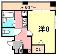 ヴィラ神戸2の間取り画像