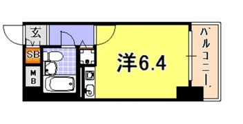 藤和シティホームズ灘の間取り画像
