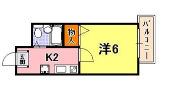 ルパレ旗塚の間取り画像