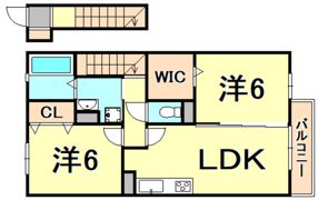 ブルースカイハイツの間取り画像