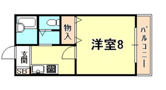 サンハイツ岡本の間取り画像