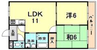 甲陽園ローズハイツの間取り画像
