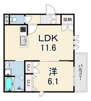 エミネンスコート六甲の間取り画像