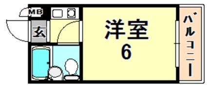 ダイドーメゾン岡本の間取り画像