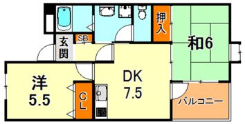 メゾンミヤマエの間取り画像