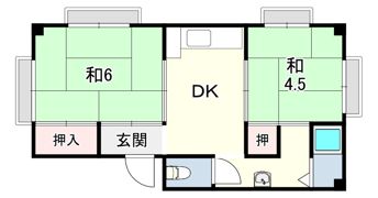 マンション芦屋の里の間取り画像
