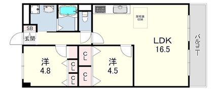 ハウゼミヤウラの間取り画像