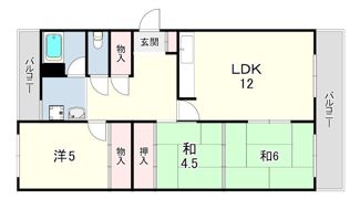 住吉山手荘の間取り画像