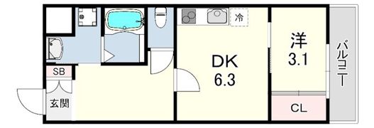 ヴェレーナ北本町の間取り画像
