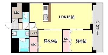 エクセルハイム東灘の間取り画像