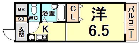 ハイツ北口の間取り画像