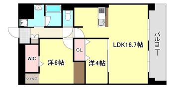 エクセルハイム東灘の間取り画像