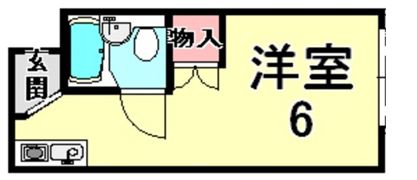 スカイパレス住吉の間取り画像