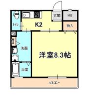 カーサ岡本2丁目の間取り画像