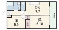ハイエスト5B棟の間取り画像