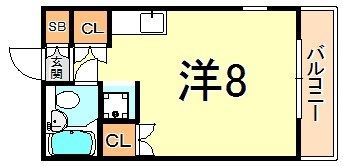 ジーニアス上の丸の間取り画像