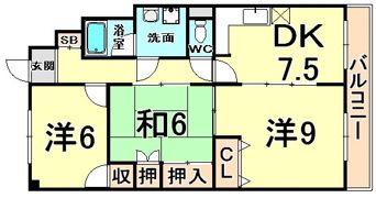 ウエストサイド武庫川の間取り画像