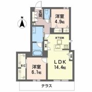 シャーメゾンガーデンズ夙川松園町の間取り画像