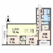 SHAMAISON ECRACIE 大屋町の間取り画像