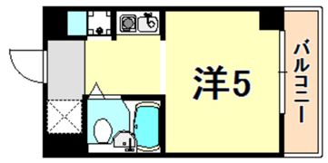 ネオハイツ三宮の間取り画像