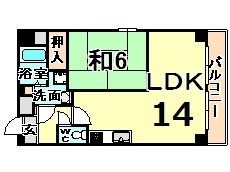 ルー・エーベル常光寺壱番館の間取り画像