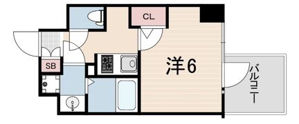 エスリード神戸三宮ヒルズの間取り画像