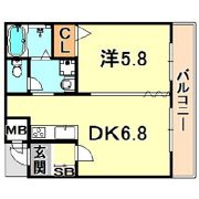 リブコート中山手通の間取り画像