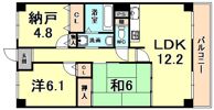 グレンツェント甲東園の間取り画像