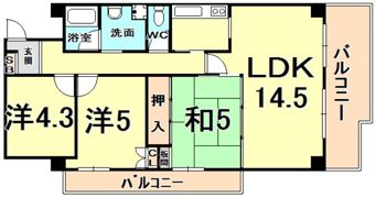 レジェンダリー小松の間取り画像