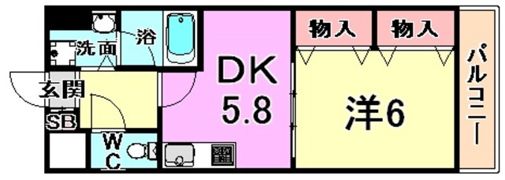 エスペランサ御影2の間取り画像