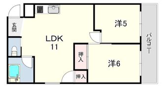 桜マンションの間取り画像