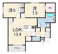 メゾン甲子園口の間取り画像