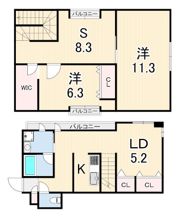 アクト・ワン第3ビルの間取り画像