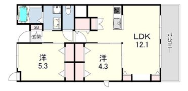SUGAR CUBESの間取り画像
