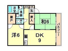 サンライズ立花ハイツの間取り画像