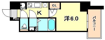 エスリード神戸三宮の間取り画像
