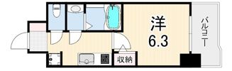 プレリスNEO神戸湊川公園ヴェルトの間取り画像