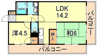 ピルティー本山の間取り画像