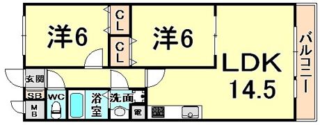 ウィズプレジール若王寺の間取り画像