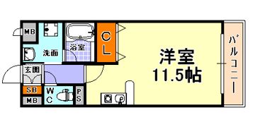アムール甲南山手の間取り画像