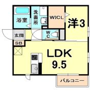 AMBER CUBE Aの間取り画像