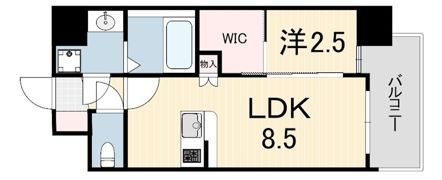 プレリスNEO神戸湊川公園ヴェルトの間取り画像