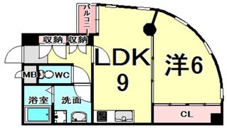 Y’Sコート蘭びっくの間取り画像