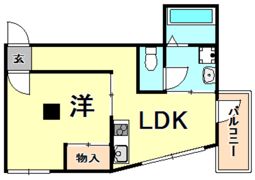 コーポラス村瀬の間取り画像