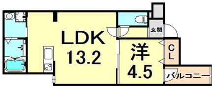 フジパレス西甲子園の間取り画像