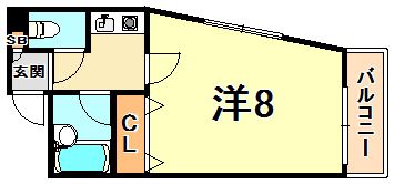 ディアコート岡畑の間取り画像