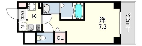 AILE尼崎西の間取り画像