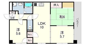 アプリーレ甲陽園の間取り画像