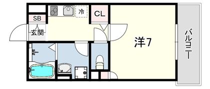 クレリア神戸の間取り画像