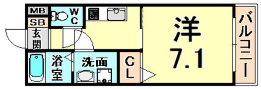 ウィズナスコート武庫之荘の間取り画像